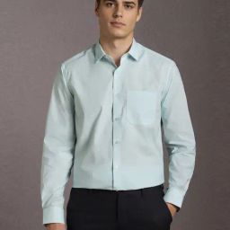 Louis Philippe Blue Regular Fit Printed Shirt-picture-36