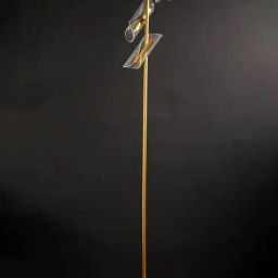 Whispering Homes Golden Glow European Style Triple Light Metal Floor Lamp-18