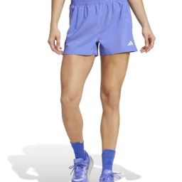 ADIDAS Blue Plain Sports Shorts-picture-42