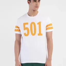 Levi's White Cotton Regular Fit Printed T-Shirts-picture-10