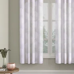 Hosta Homes Polyester Net Leaf Design 5 ft. Window Curtain 1 pc. image 1