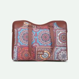ZOUK Multicolor Mandala Print Printed Tote Handbag image 3