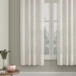Hosta Homes Polyester Net Zig Zag Design 5 ft. Window Curtain 1 pc. image 1