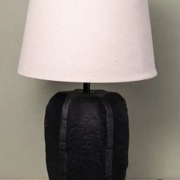 Whispering Homes Black Retro Style Pine Cone Table Lamp-10
