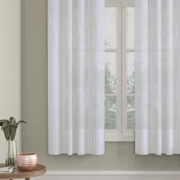 Hosta Homes Polyester Net Zig Zag Design 5 ft. Window Curtain 1 pc. image 1