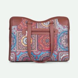 ZOUK Multicolor Mandala Print Printed Tote Handbag image 5
