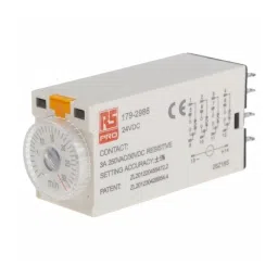 RS PRO Single Function Timer Relay Plug In Mount 24 V DC 4PDT Model No. 1792986-95