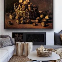 The Art House Basket Of Potatoes By Van Gogh Painting Wall Art-image-4