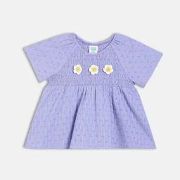 Miniklub Girls Purple Regular Fit Woven Top-picture-20