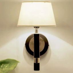 Kapoor E Illuminations Roma Black & Nickel Metal Single Light Wall Lamp-image-98