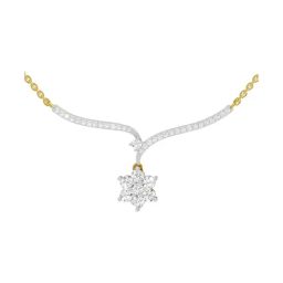 Sparkles Lab Grown Diamond 14k (585) Yellow Gold Necklace for Women-image-89