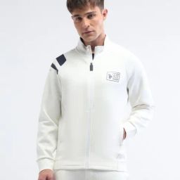 Uspa Active White Cotton Regular Fit Sports Sweatshirt-image-24