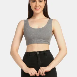 Da Intimo Grey Full Coverage Bralette image 1
