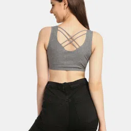 Da Intimo Grey Full Coverage Bralette image 2