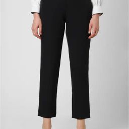 Van Heusen Black Regular Fit Mid Rise Trousers-image-33