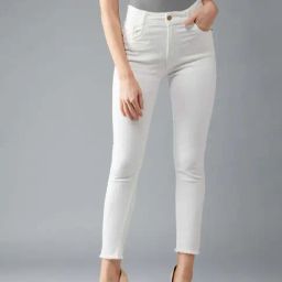 DOLCE CRUDO White Plain Jeans-image-99
