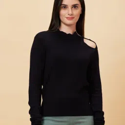 Being Human Black Slim Fit Sweater-image-97