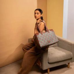 ZOUK Kolkata Nouveau Printed Tote Handbag-72