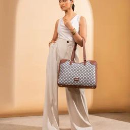 ZOUK Hampi Sculpt Printed Tote Handbag-image-73