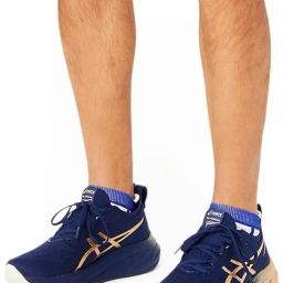 Asics Men's GEL-NIMBUS 26 PLATINUM Blue Running Shoes-image-11