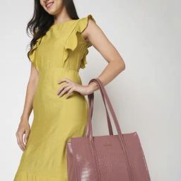 Lavie Pink Animal Effect Large Tote Handbag-image-30