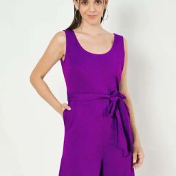 Brinns Purple Cotton Regular Fit Jumpsuit-picture-45