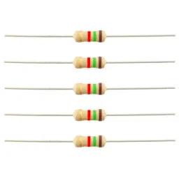 Invento 0.25 Watts 1.5K Ohms Carbon Film Resistors ISC 1837-1-46
