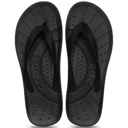 Crocs Men's Black Flip Flops-image-67