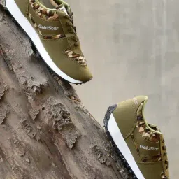 GOLDSTAR Army Brown Running Shoes-picture-22