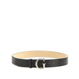 Guess Men Black Polyurethane Solid Adjustable Belt with Pin Buckle-image-43