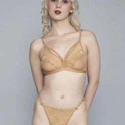 FIMS: Fashion is my Style Beige Lace Work Lingerie Set-image-28