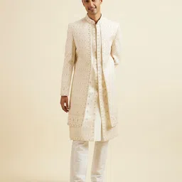 Manyavar Embroidered Sherwani Set-image-36