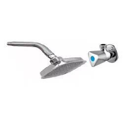 Fastgear Triangle Faucet Set with Shower Stainless Steel Chrome Finish Silver, FG2356 ( Pack of 2)-image-61