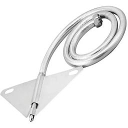 Colorado Commode WC Toilet Jet Bidet Hands-Free Spray with Heavy PVC Hose Pipe and Brass Flush Tank Lid, Silver-13