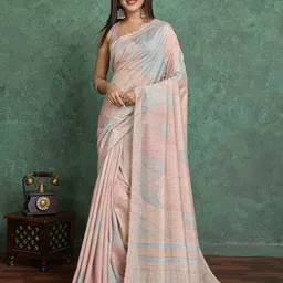 Durga Textile Embellished Striped Sequinned Saree-picture-5