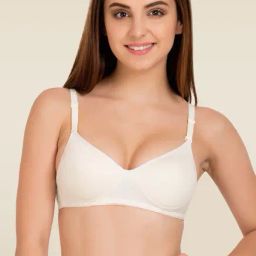 Tweens Off-White Non Wired Padded T Shirt Bra-image-11