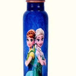 DSH Crafting Your Curiosity Blue & Pink Enna & Elsa Printed Copper Water Bottle 950 ml-image-15