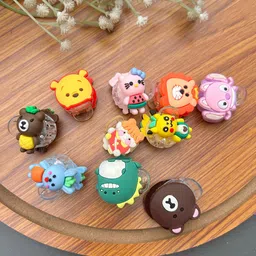 Radhya Accessories Women Set Of 10 Animal Cartoon Hair claws-11