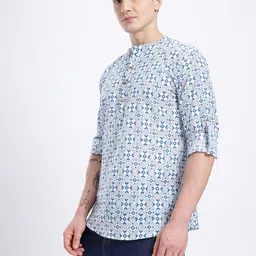 Anouk Rustic Men Geometric Printed Kurta image 2