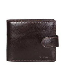 SASSORA Brown Casual Leather Rfid Bi-Fold Wallet for Men-image-74