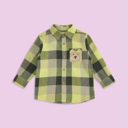 Pantaloons Baby Green Cotton Chequered Full Sleeves Shirt-image-44