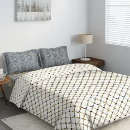 DDECOR Boulder Bedding Set(Double Comforter, Double Bedsheet & 2 Pillow Covers), Blue-image-62