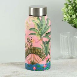 India Circus by Krsnaa Mehta Pink Steel Tropical Daze Small Water Bottle (0.55 L)-29