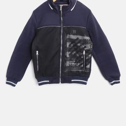 Fort Collins Boys Navy Blue Solid Bomber Jacket-picture-50