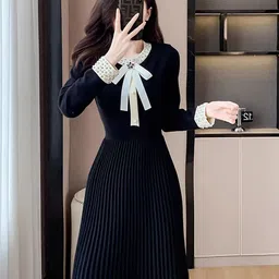 StyleCast x Revolte Women Embellished Fit & Flare Dress-image-31