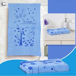 PLANET of Toys Blue 1 Cotton 600 GSM Bath Towel-image-40