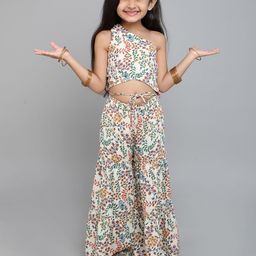 taffykids Girls Printed Top with Palazzos-image-55