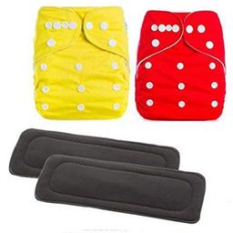Domenico Cloth Diaper With Insert Pads Pack of 2 (Color May Vary)-14