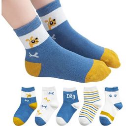 MOMISY Cotton Autumn Tube Socks Pack of 5 Pairs - Multicolour-image-23