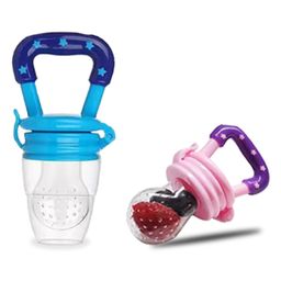Chinmay Kids 2 Pc Baby Pacifier Food Feeder Silicone Fresh Fruit Milk Nibbler Feeding Safe Kids Supplies Nipple Teat Pacifier Bottles - Soother (Blue, Pink)-30